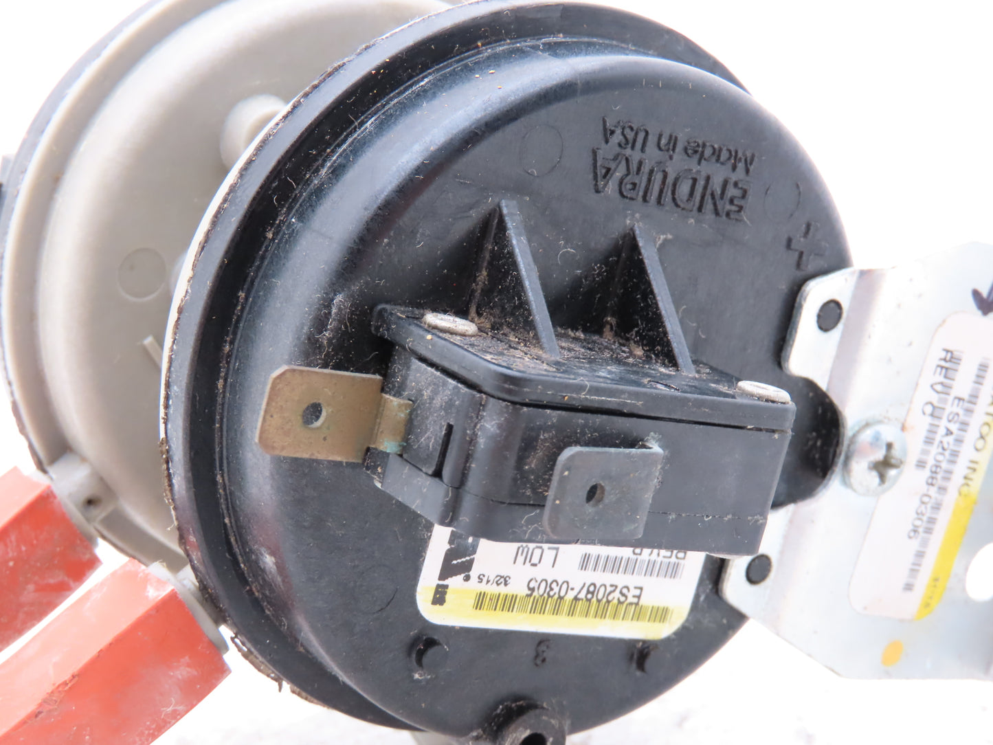 Heatco ESA2088-0306 Dual Pressure Switch Rev C Low & High Pressure Switches