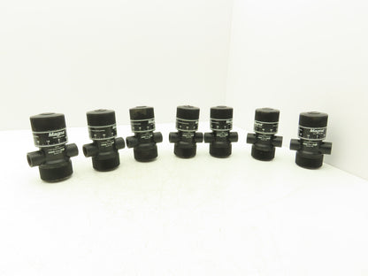 Magna 1100 Flow Control Valve 700 Series Nylon 200PSIG Max Gas/Liquids Lot of 7