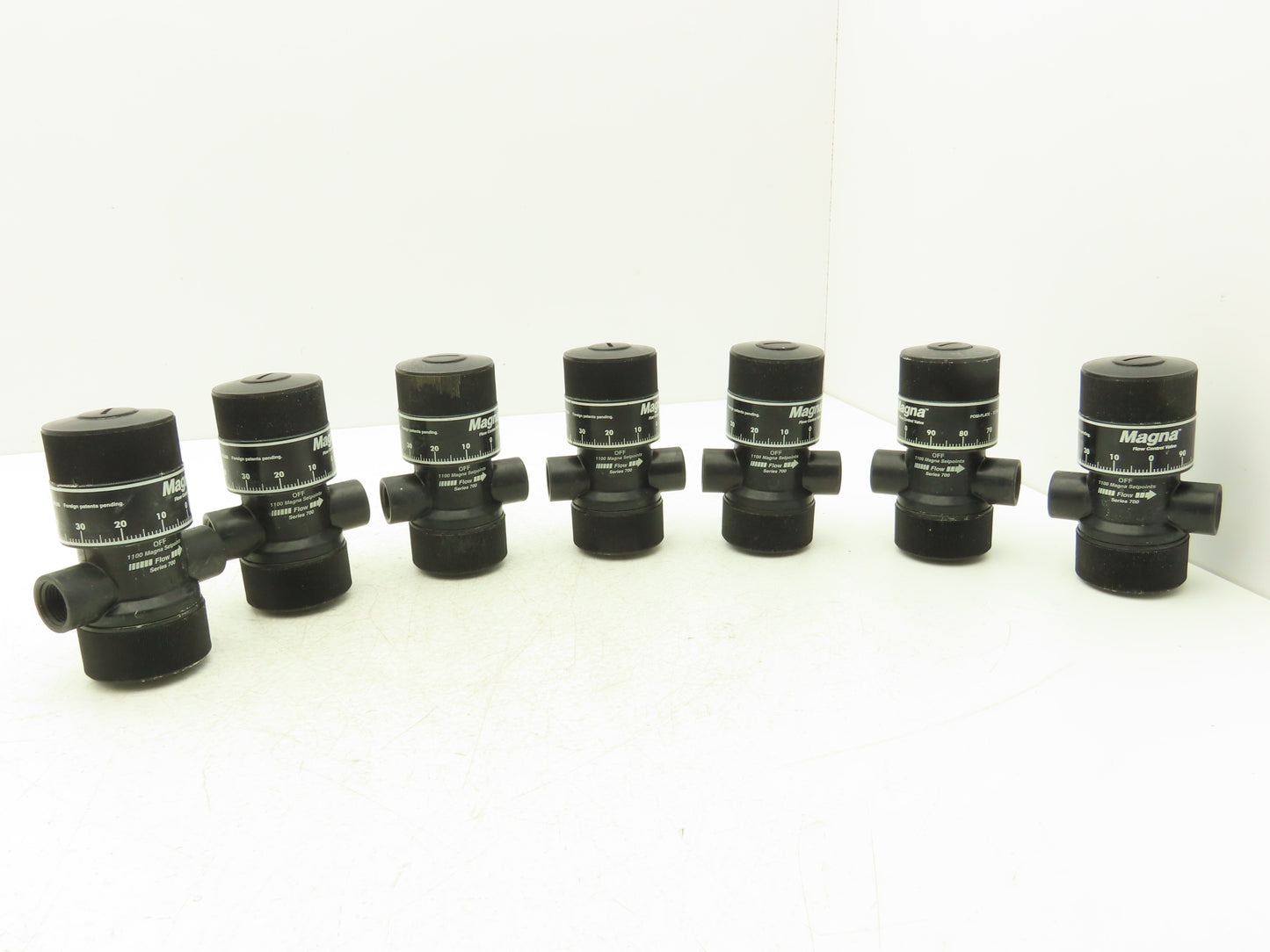 Magna 1100 Flow Control Valve 700 Series Nylon 200PSIG Max Gas/Liquids Lot of 7