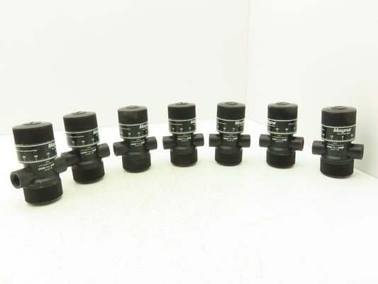Magna 1100 Flow Control Valve 700 Series Nylon 200PSIG Max Gas/Liquids Lot of 7