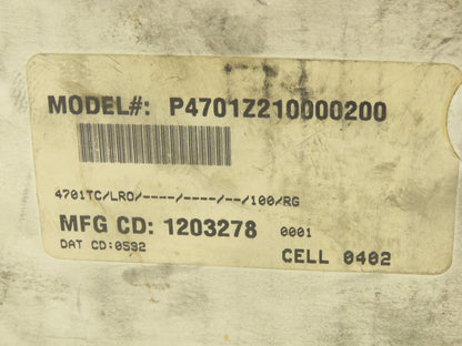 Partlow P4701Z210000200 1401+ Temp Limit Controller Z210000200