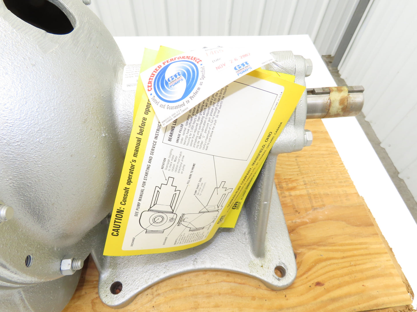 Gorman-Rupp 03F52-B Self Priming Centrifugal Pump 3x3"NPT O-Series Cast Iron