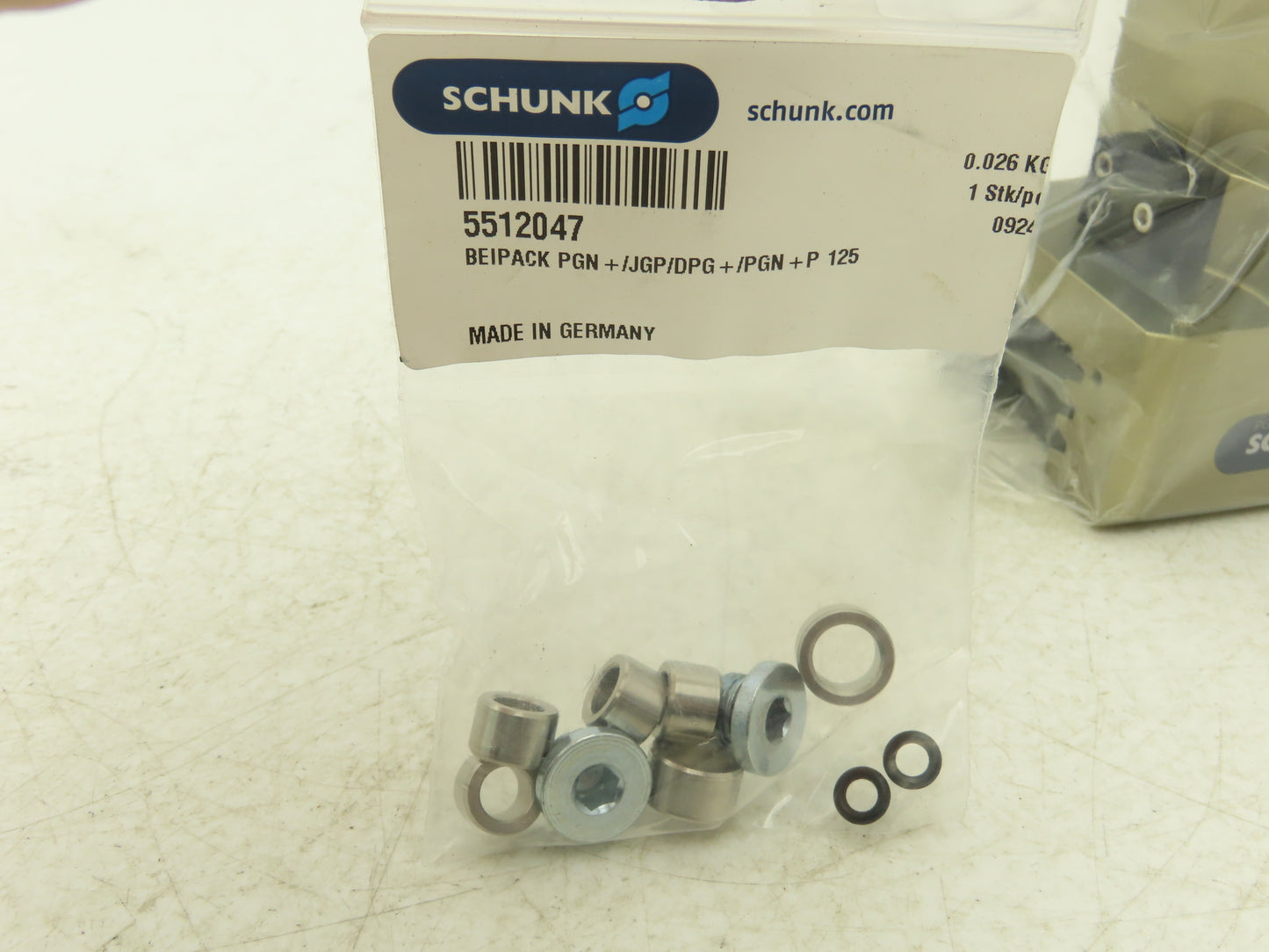 Schunk PGN+P 125-2-AS-EB Pneumatic Gripper 6mm Stroke PGN-plus-P 1577654