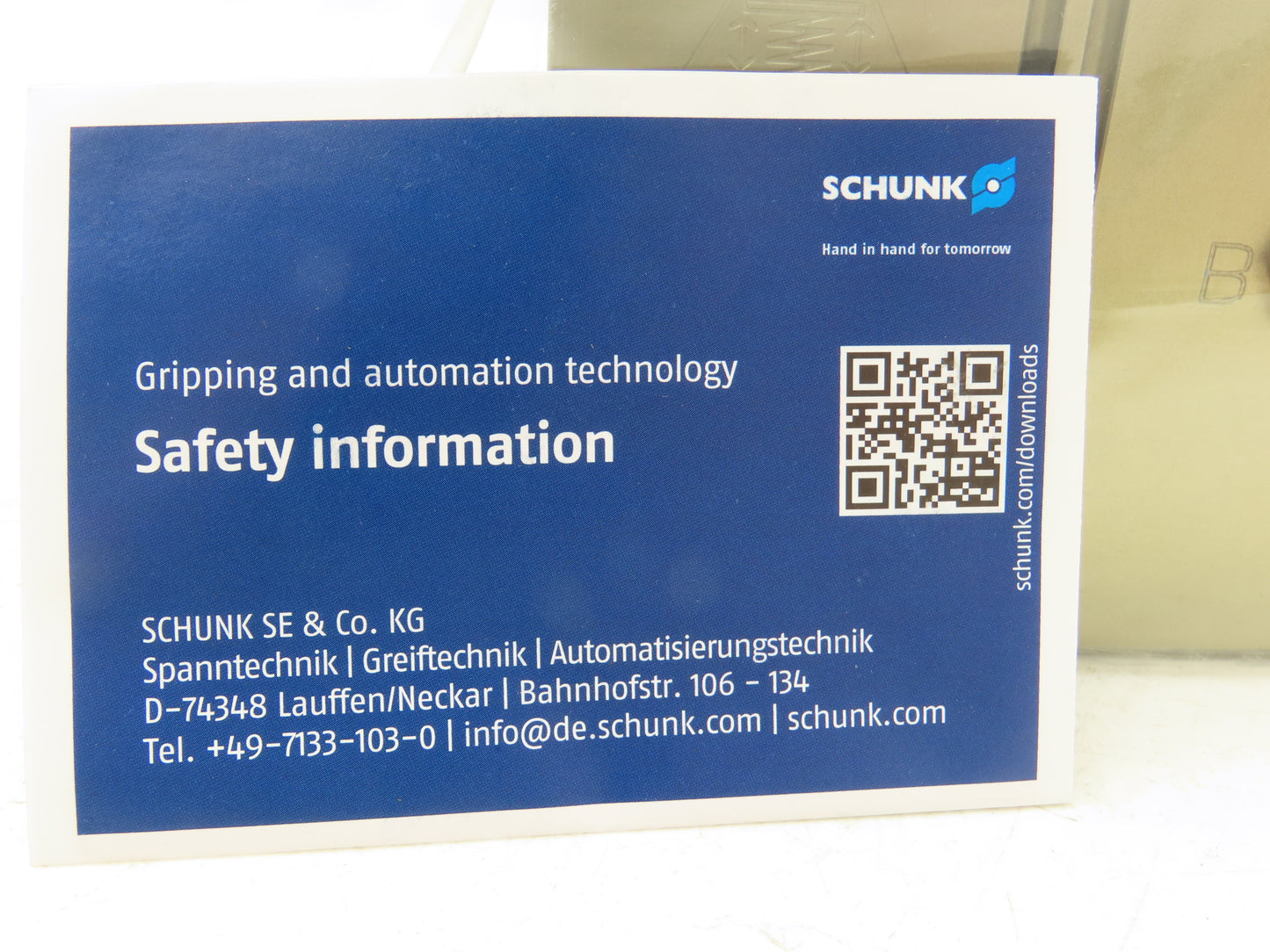 Schunk PGN+P 125-2-AS-EB Pneumatic Gripper 6mm Stroke PGN-plus-P 1577654