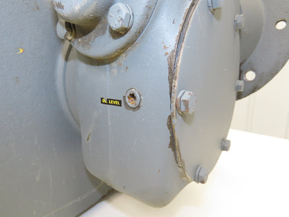 Double Reduction Gearbox 210:1 Ratio Reducer 8 RPM 182TC Vertical Output Shaft