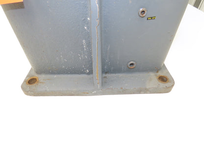 Double Reduction Gearbox 210:1 Ratio Reducer 8 RPM 182TC Vertical Output Shaft
