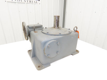 Double Reduction Gearbox 210:1 Ratio Reducer 8 RPM 182TC Vertical Output Shaft