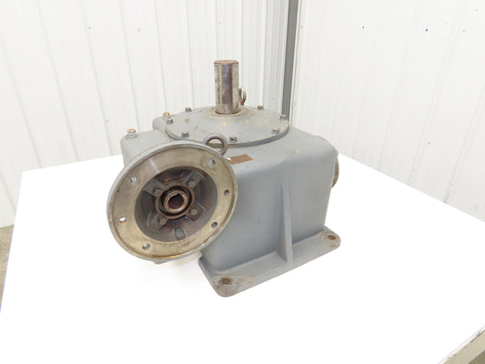 Double Reduction Gearbox 210:1 Ratio Reducer 8 RPM 182TC Vertical Output Shaft