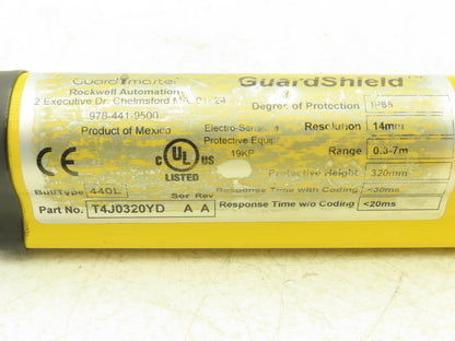 440L-P4J0320YD GuardMaster Guardshield Safety Light Curtain Transmitter/Receiver