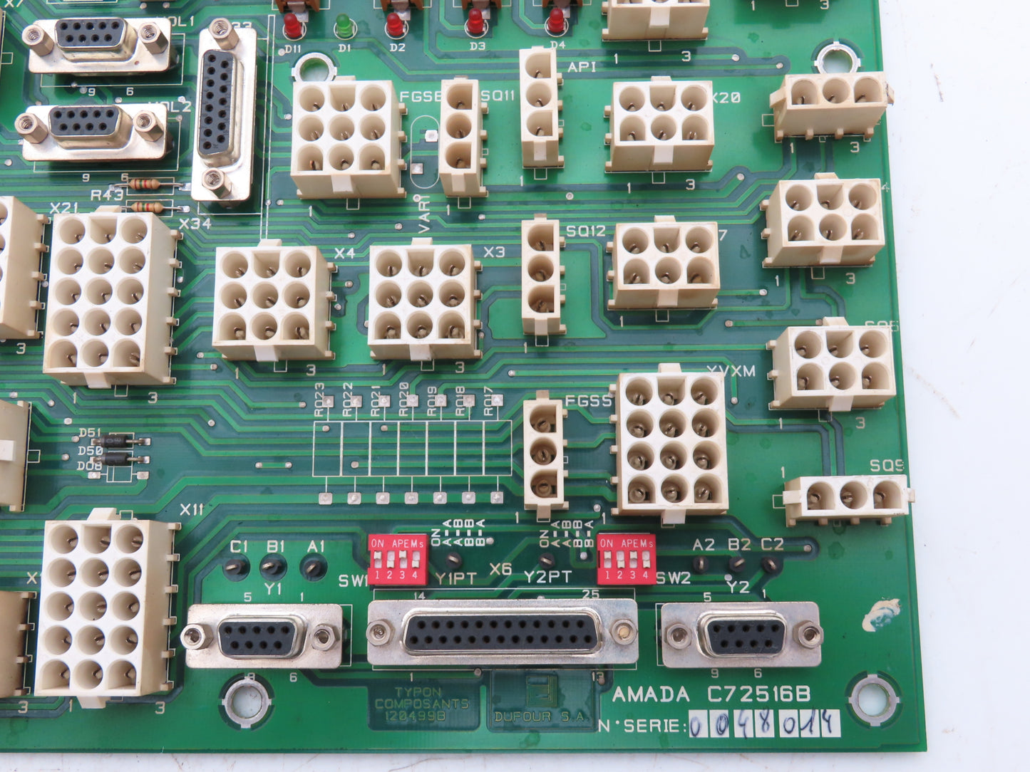 Amada C72516B Printed Circuit Board HFE Interface Controller PCB