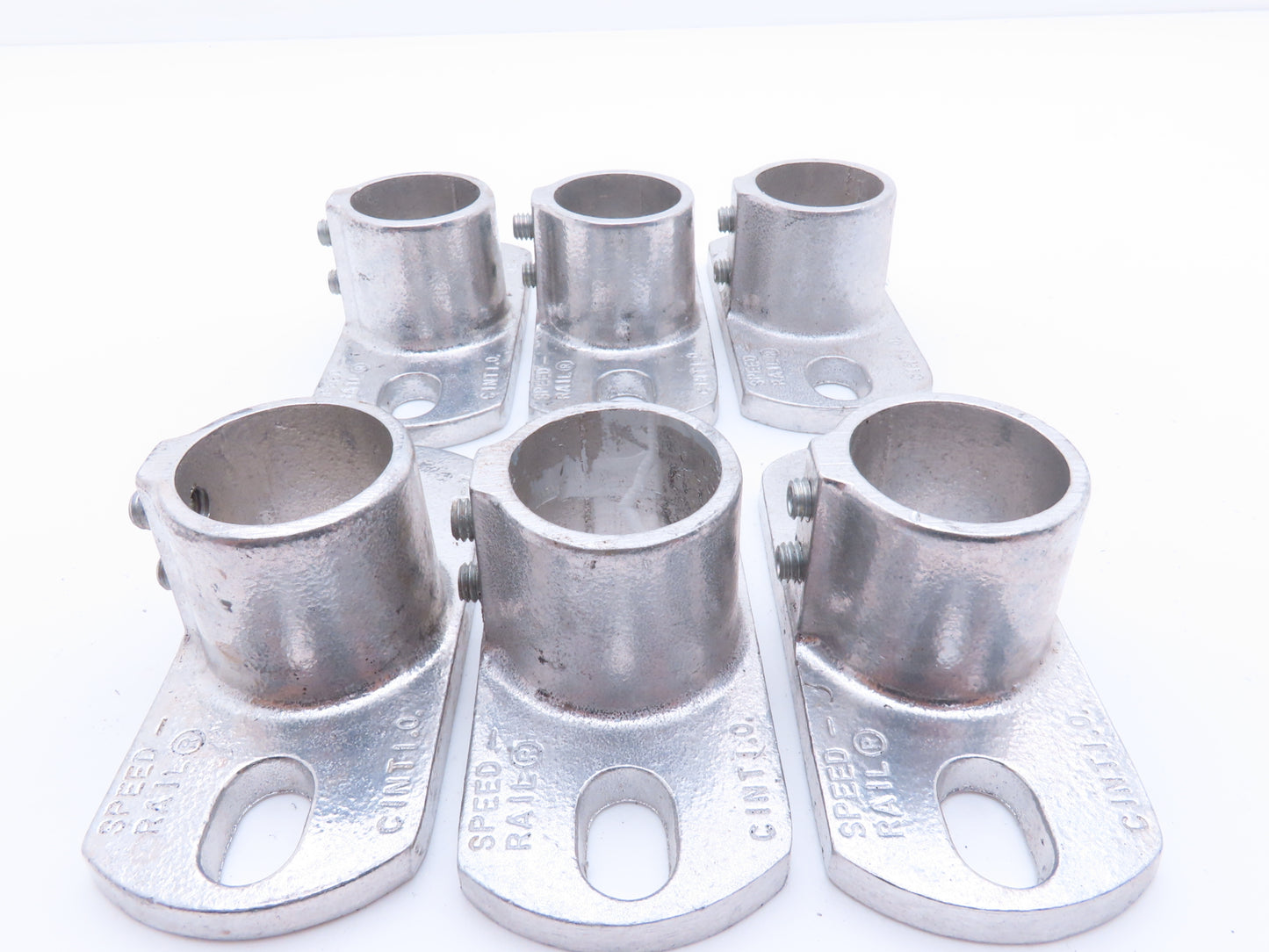 Hollaender 46-7 1-1/4 Speed-Rail Base Flange 1-1/4" Pipe Fits 1.66" OD Lot of 6