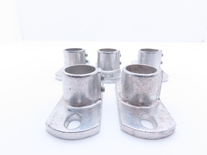 Hollaender 46-7 1-1/4 Speed-Rail Base Flange 1-1/4" Pipe Fits 1.66" OD Lot of 5