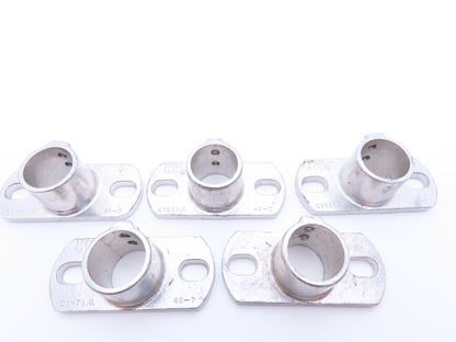 Hollaender 46-7 1-1/4 Speed-Rail Base Flange 1-1/4" Pipe Fits 1.66" OD Lot of 5