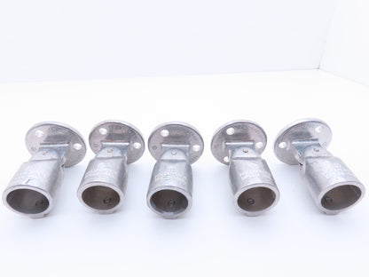 Hollaender 41-7 1-1/4 Speed-Rail Adjustable Flange Wall Mt 1-1/4" Pipe Lot of 5
