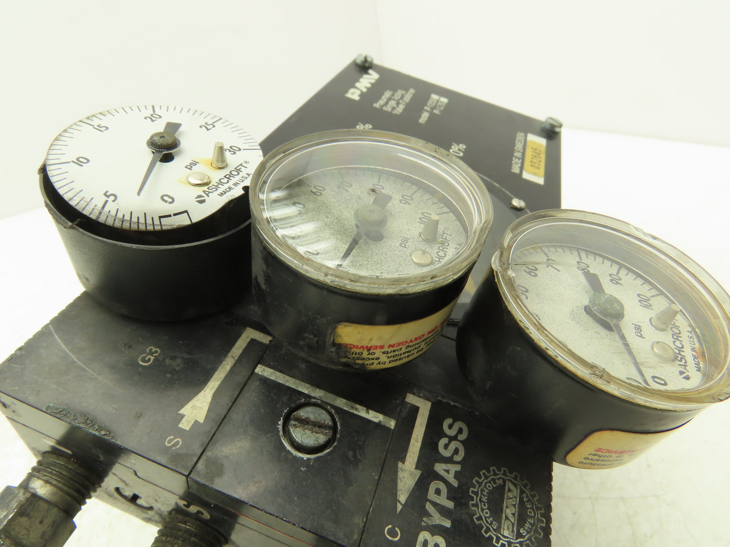 PMV P-1200 Pneumatic Valve Positioner Single Acting 1/2" Hex Shaft