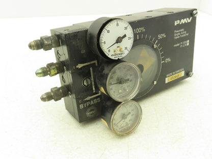 PMV P-1200 Pneumatic Valve Positioner Single Acting 1/2" Hex Shaft