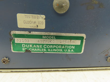 Dukane 40PT200 Weld Time Controller 100-120V/220-240V