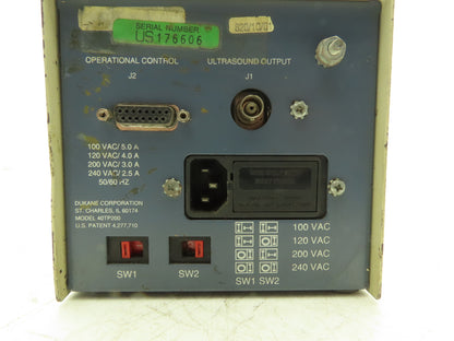Dukane 40PT200 Weld Time Controller 100-120V/220-240V