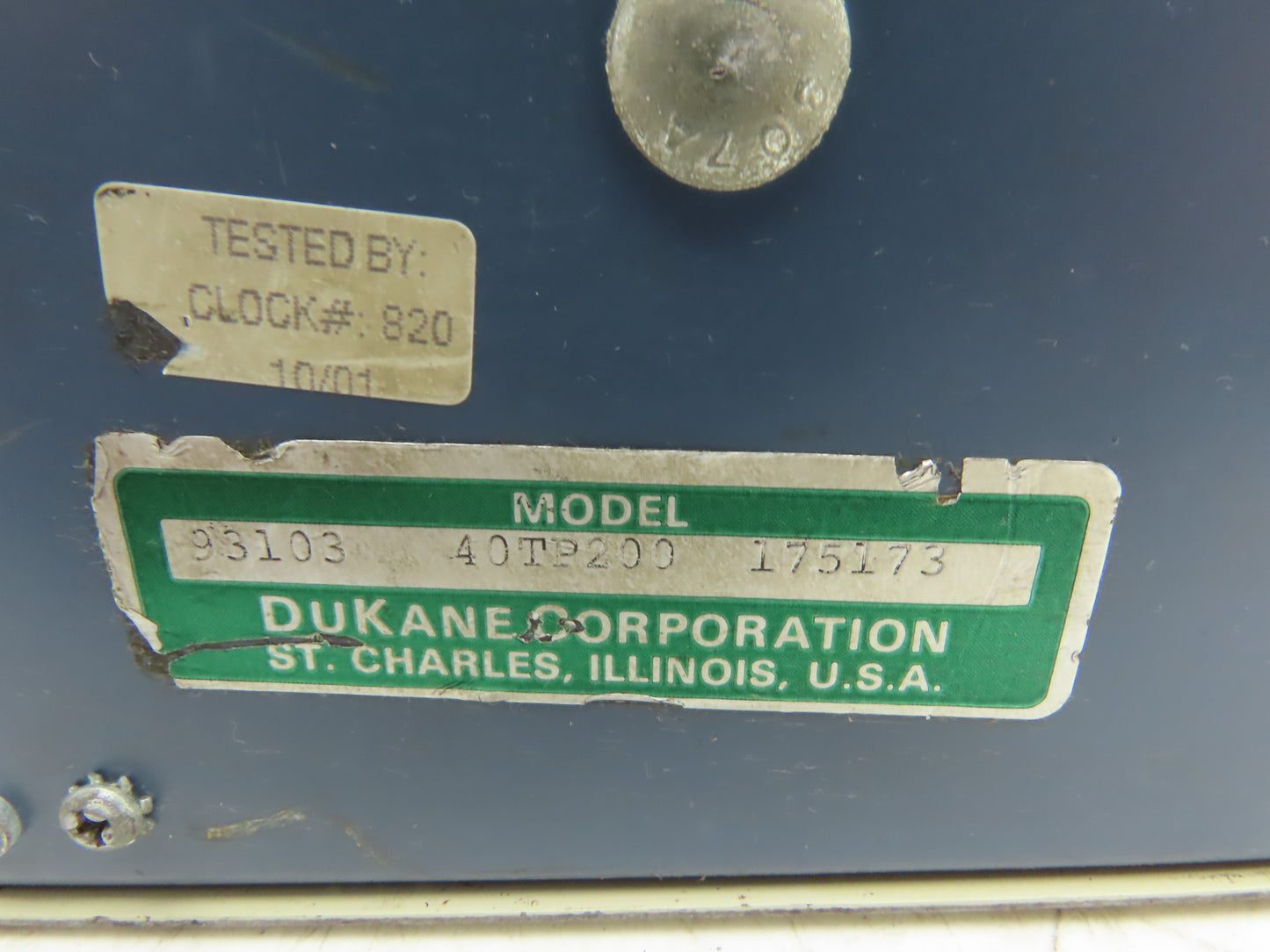 Dukane 40PT200 Weld Time Controller 100-120V/220-240V