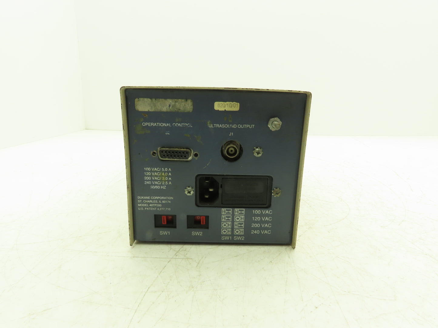 Dukane 40PT200 Weld Time Controller 100-120V/220-240V