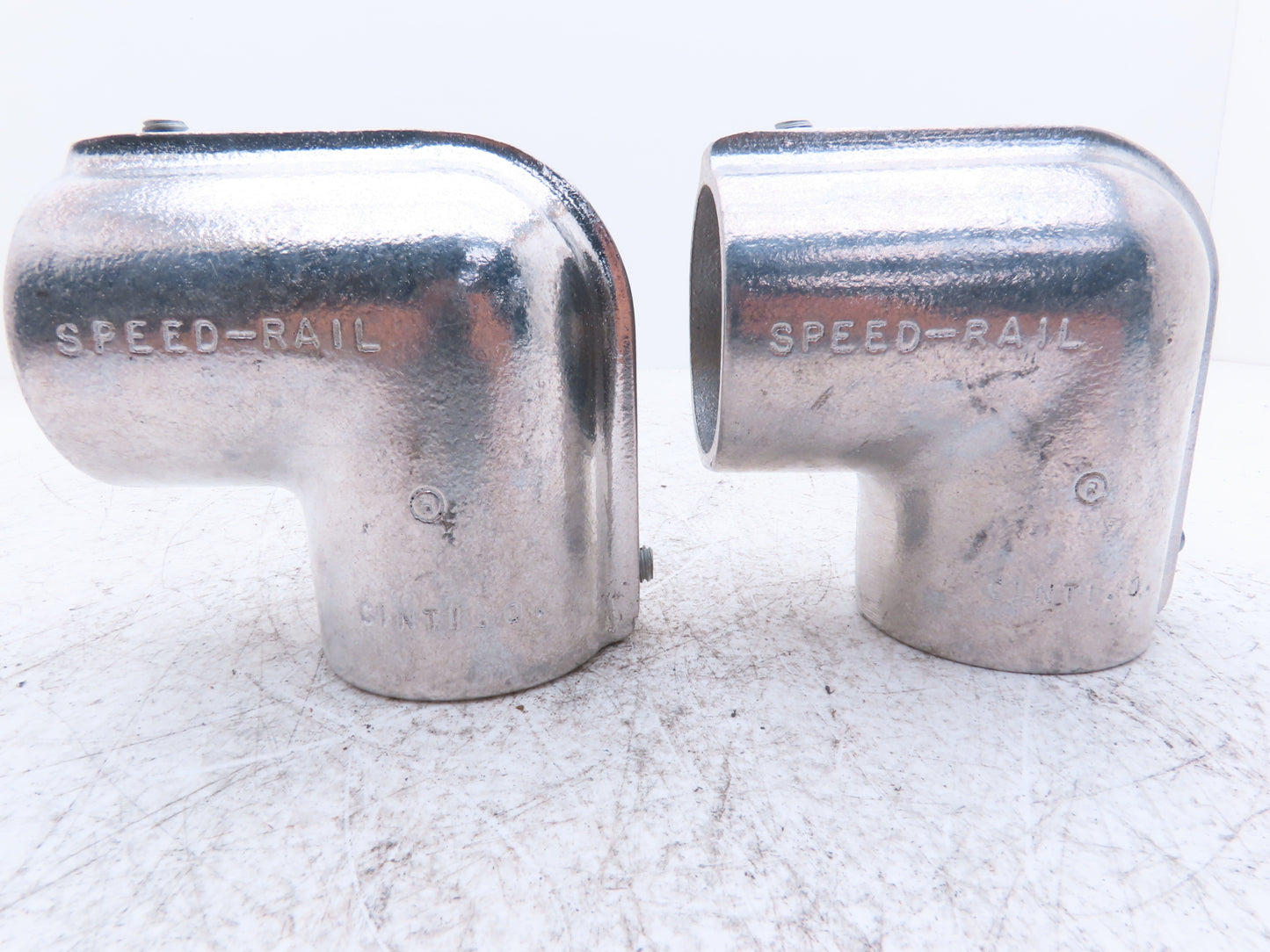 Hollaender 3-9/5-9 Speed-Rail 2" Elbow & Tee Fits 2.375"OD Pipe 2.4" ID Lot of 4