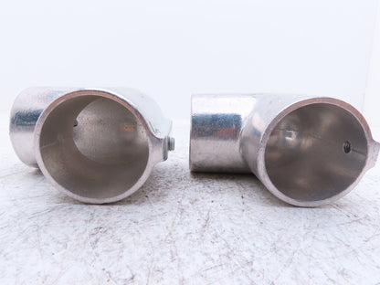 Hollaender 3-9/5-9 Speed-Rail 2" Elbow & Tee Fits 2.375"OD Pipe 2.4" ID Lot of 4