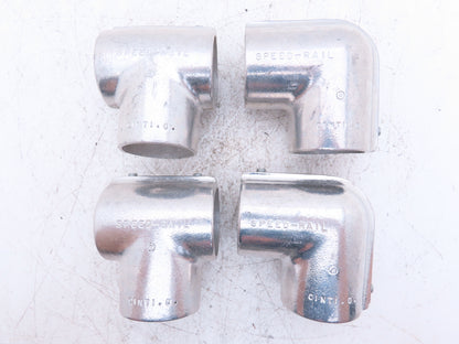 Hollaender 3-9/5-9 Speed-Rail 2" Elbow & Tee Fits 2.375"OD Pipe 2.4" ID Lot of 4