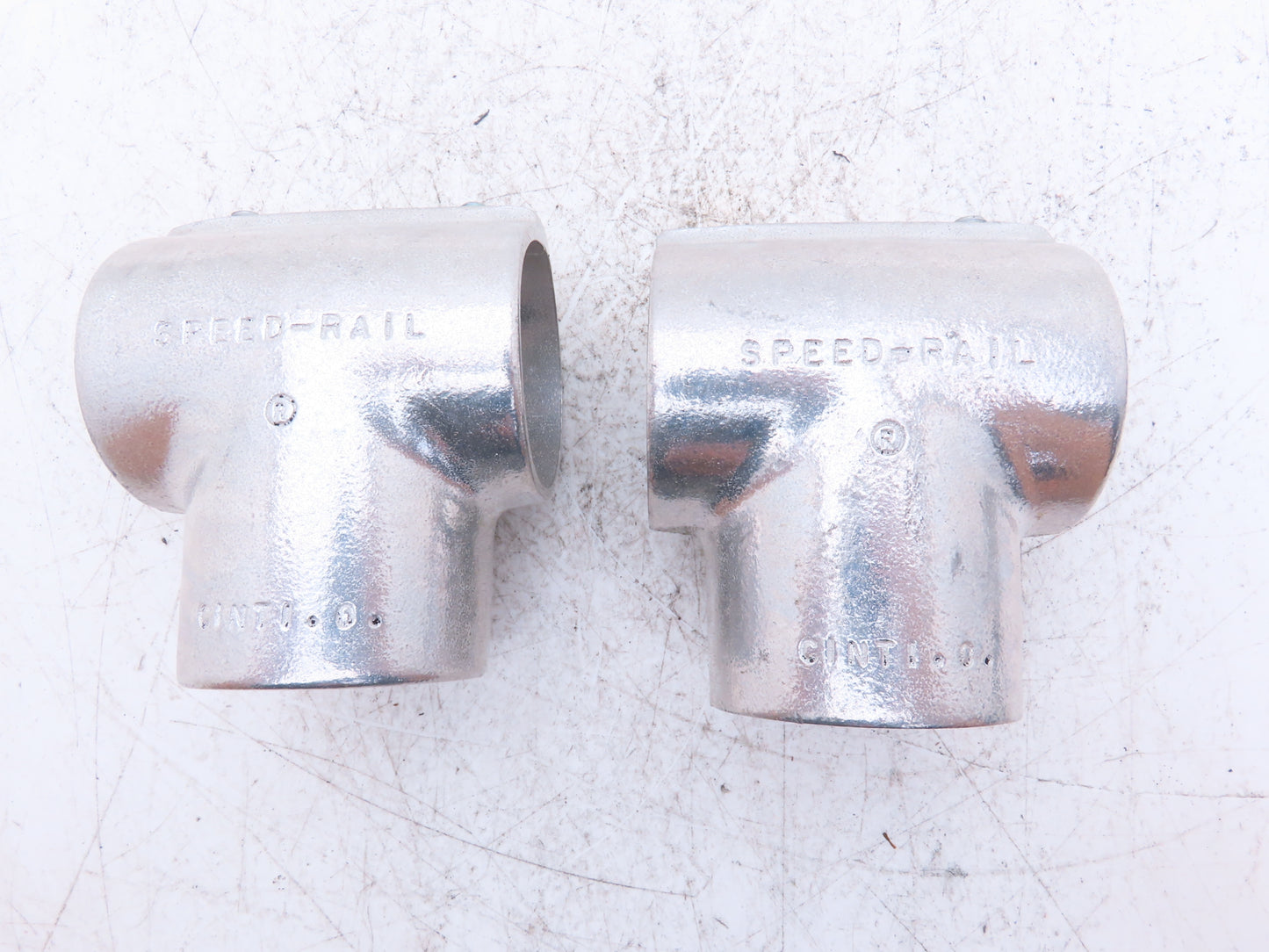 Hollaender 3-9/5-9 Speed-Rail 2" Elbow & Tee Fits 2.375"OD Pipe 2.4" ID Lot of 4