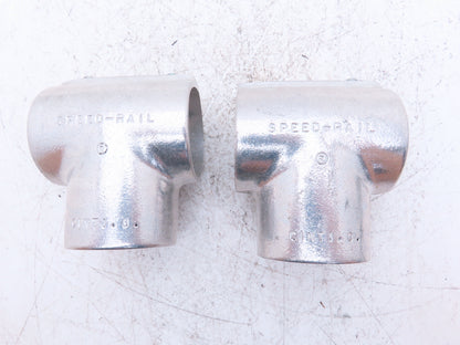 Hollaender 3-9/5-9 Speed-Rail 2" Elbow & Tee Fits 2.375"OD Pipe 2.4" ID Lot of 4