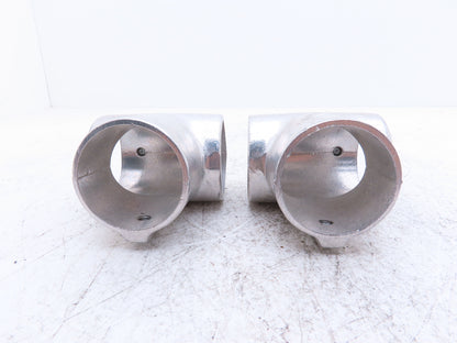 Hollaender 3-9/5-9 Speed-Rail 2" Elbow & Tee Fits 2.375"OD Pipe 2.4" ID Lot of 4