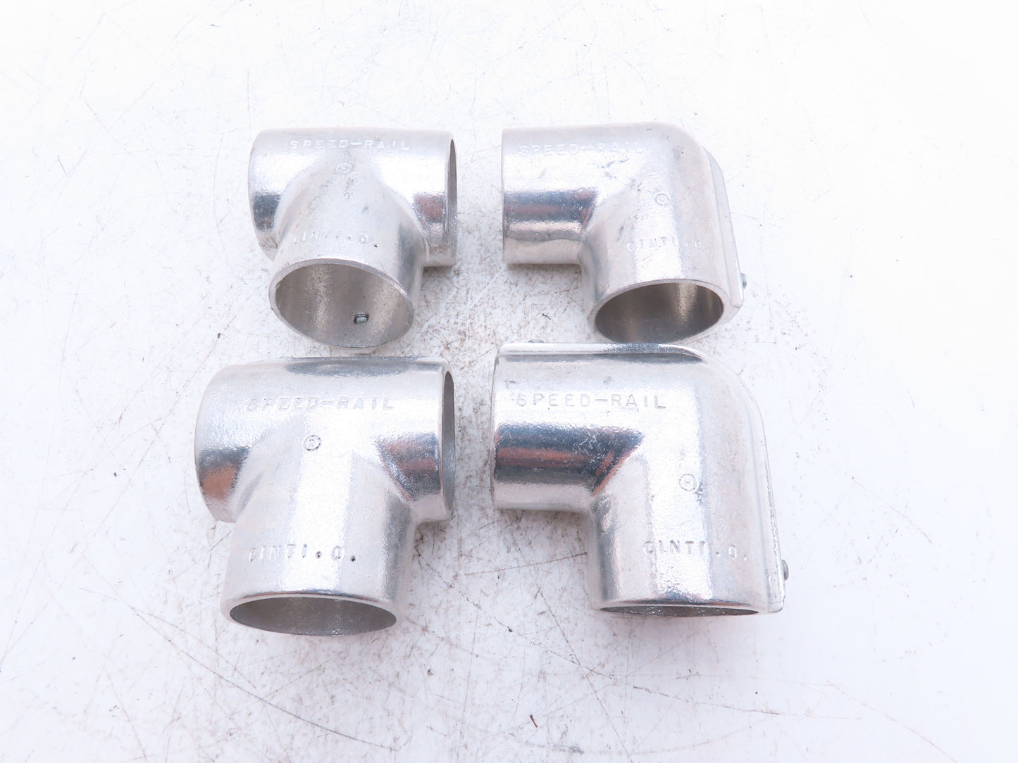 Hollaender 3-9/5-9 Speed-Rail 2" Elbow & Tee Fits 2.375"OD Pipe 2.4" ID Lot of 4