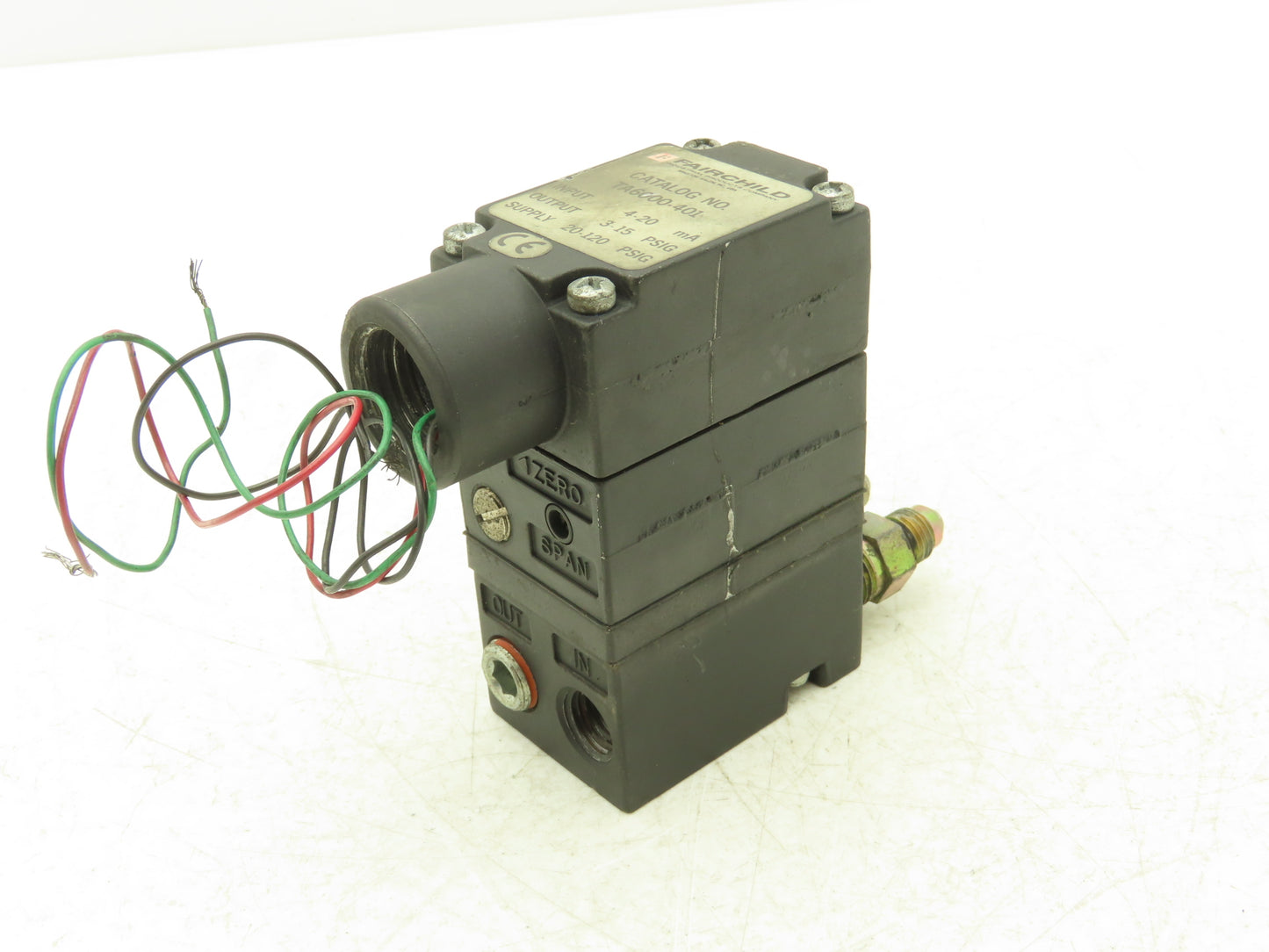 Fairchild TA6000-401 Electro-Pneumatic Transducer 3-15 PSI