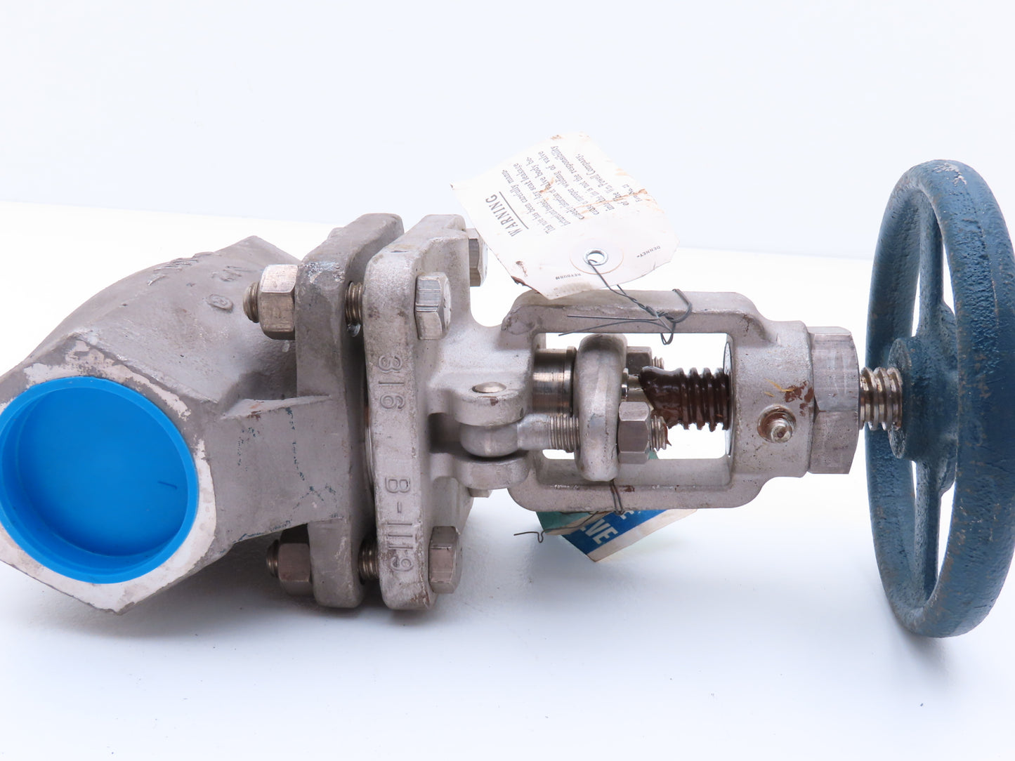 Powell 2474 Stainless Globe Valve 1-1/2" Socket Weld 200 WOG Rising Stem