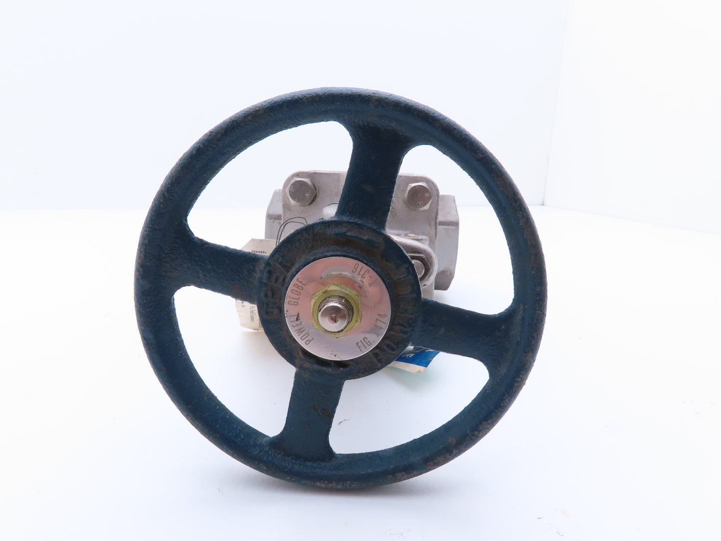 Powell 2474 Stainless Globe Valve 1-1/2" Socket Weld 200 WOG Rising Stem