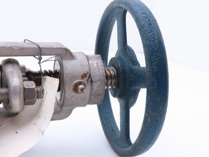 Powell 2474 Stainless Globe Valve 1-1/2" Socket Weld 200 WOG Rising Stem
