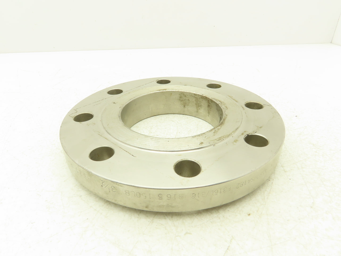 Enlin 316L Stainless Pipe Flange 3-1/2" Socket Weld 8-Bolt Class 150
