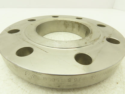 Enlin 316L Stainless Pipe Flange 3-1/2" Socket Weld 8-Bolt Class 150