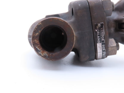 Morland 803-2177525 Globe Valve 1" Weld Socket Rising Stem Assy Code C511