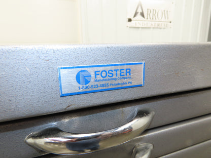 Foster Vtg Blueprint File Metal Cabinet 45×33" ID 25 Drawers Map Draft Crafting
