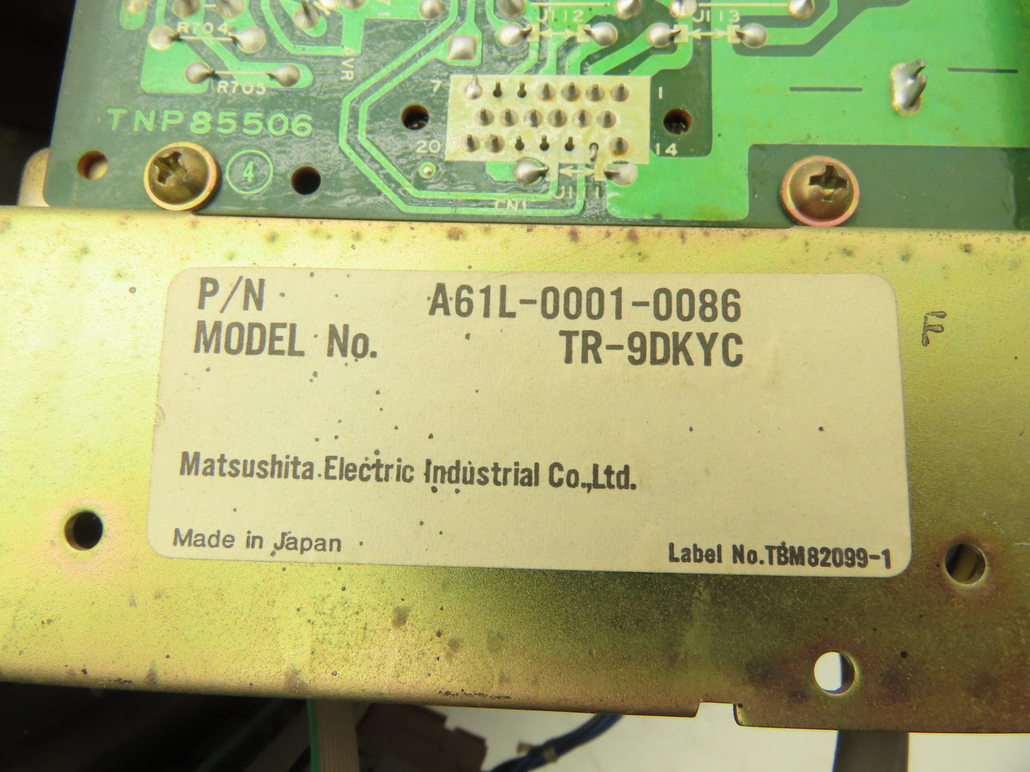 Fanuc A05B-2022-C101 MDI/CRT Operator Interface Keyboard Control Panel 9" Screen