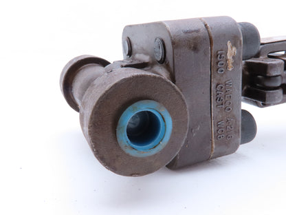 Powell C2221 B2 C1 Globe Valve 1/4" Socket Weld Rising Stem Carbon Class 1500