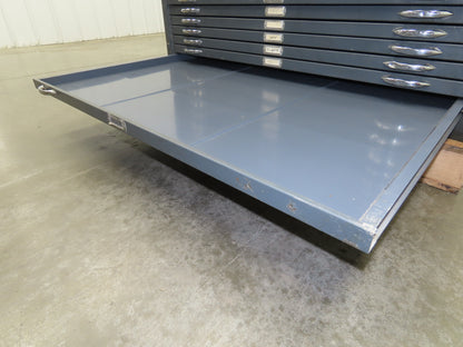 Vtg Blueprint File Metal Cabinet 41×30" ID 25 Drawers Map Draft Crafting