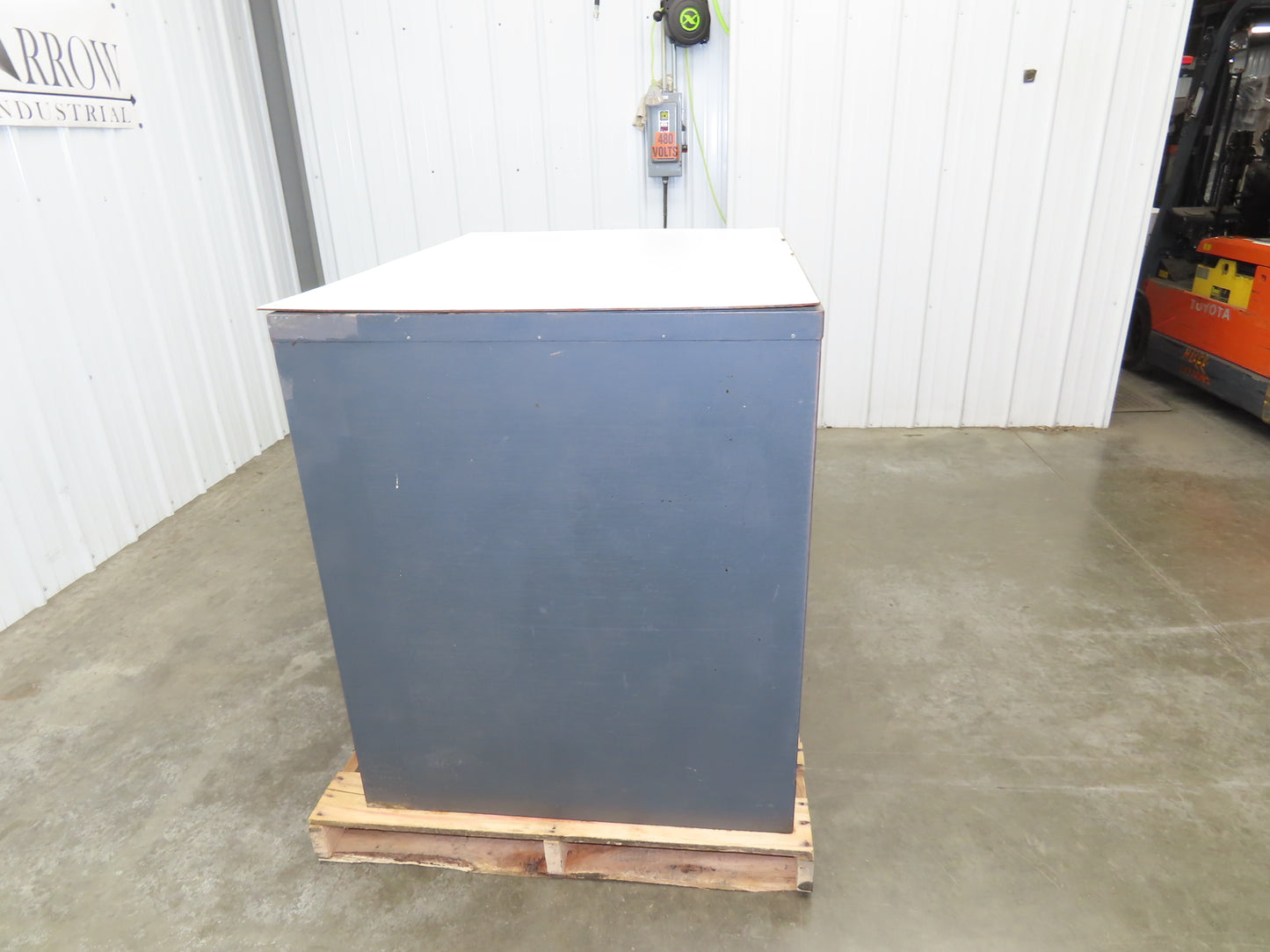 Vtg Blueprint File Metal Cabinet 41×30" ID 25 Drawers Map Draft Crafting