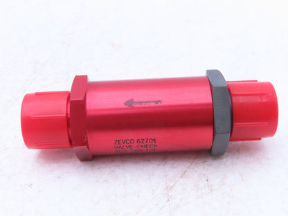 Zevco ZCV-100-10F 62701 Hydraulic Check Valve 600 PSI JIC 5/8-10 Flared