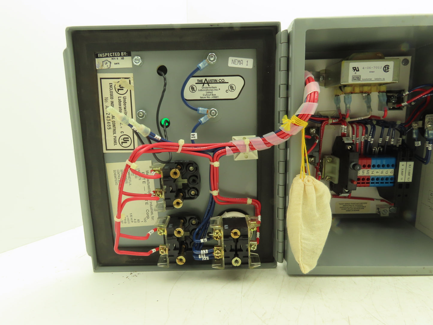 RITE-HITE DOK-LOK Vehicle Restraint Control Box 120V 1Ph 60Hz 1/6Hp w/Key