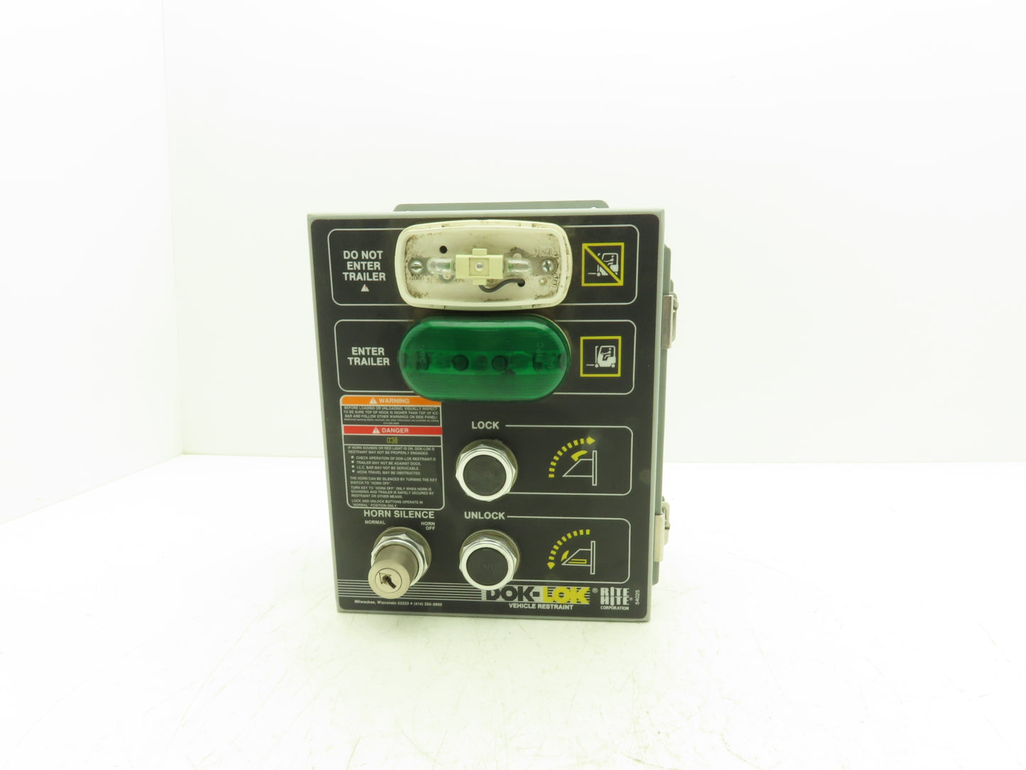 RITE-HITE DOK-LOK Vehicle Restraint Control Box 120V 1Ph 60Hz 1/6Hp w/Key