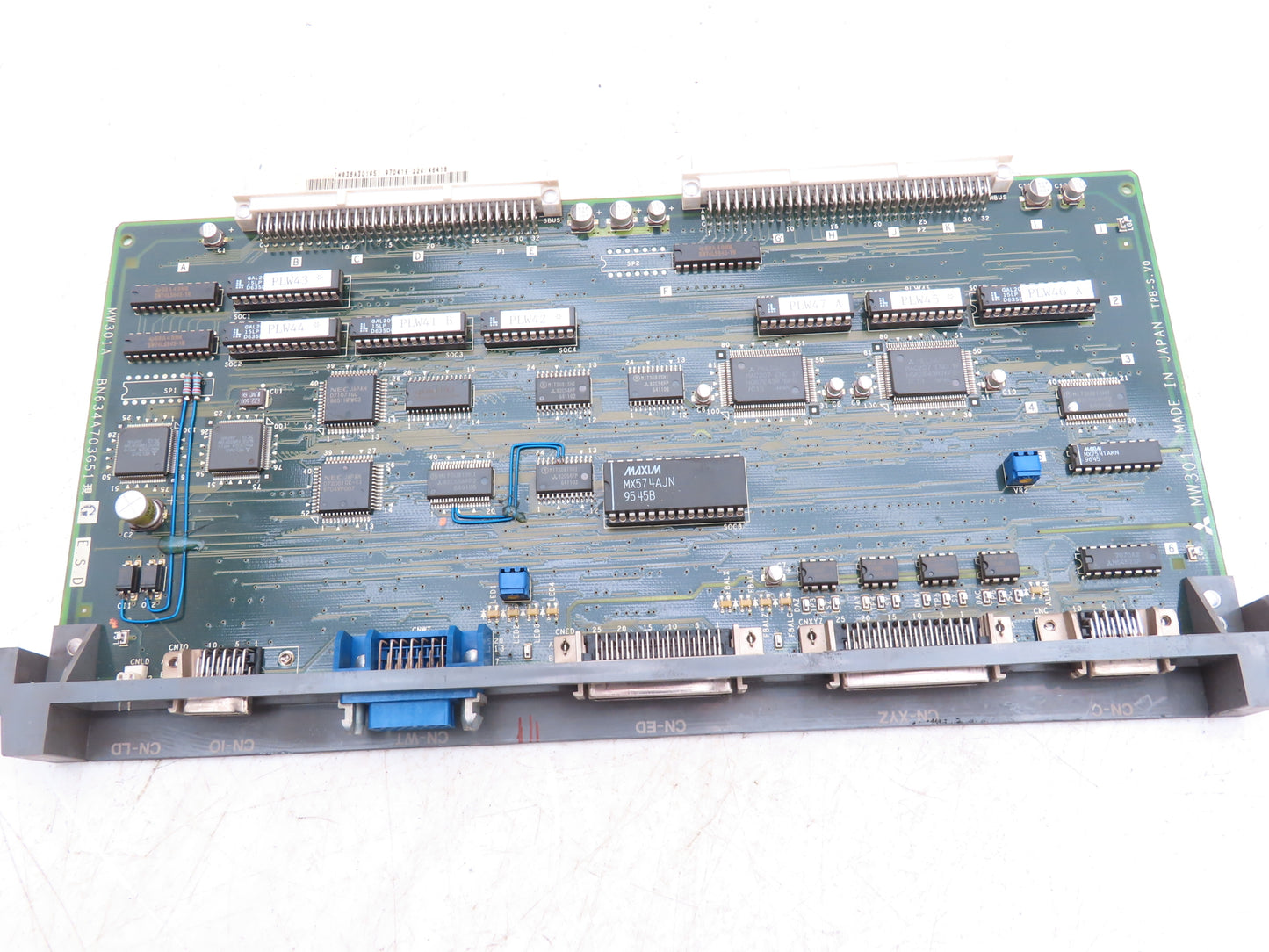Mitsubishi BN634A703G51 CNC Printed Circuit Slot Rack Card PCB MW301A