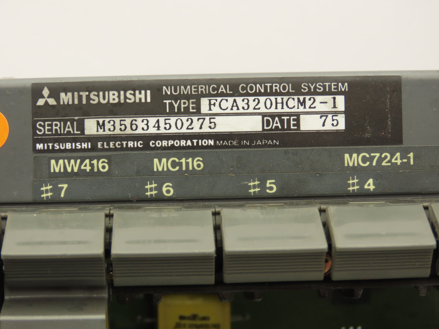 Mitsubishi FCA320HCM2-1 PCB Slot Rack Chassis & Backplane Card Assembly MC021D