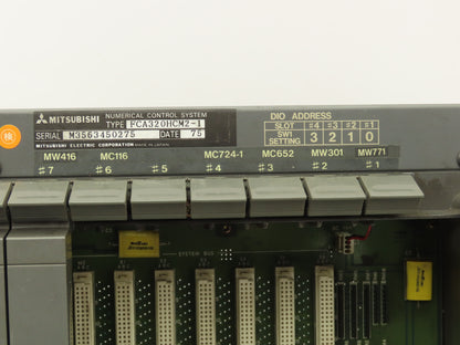 Mitsubishi FCA320HCM2-1 PCB Slot Rack Chassis & Backplane Card Assembly MC021D