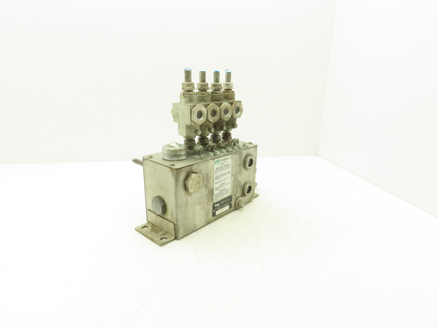 Madison Kipp SVH 4-Point Lubricator Sight Feed Oiler Pump Tank 9.75"L x 4"x 5.5"